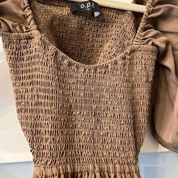 o.p.t. Leighton dress in Mocha brown - Picture 9 of 10